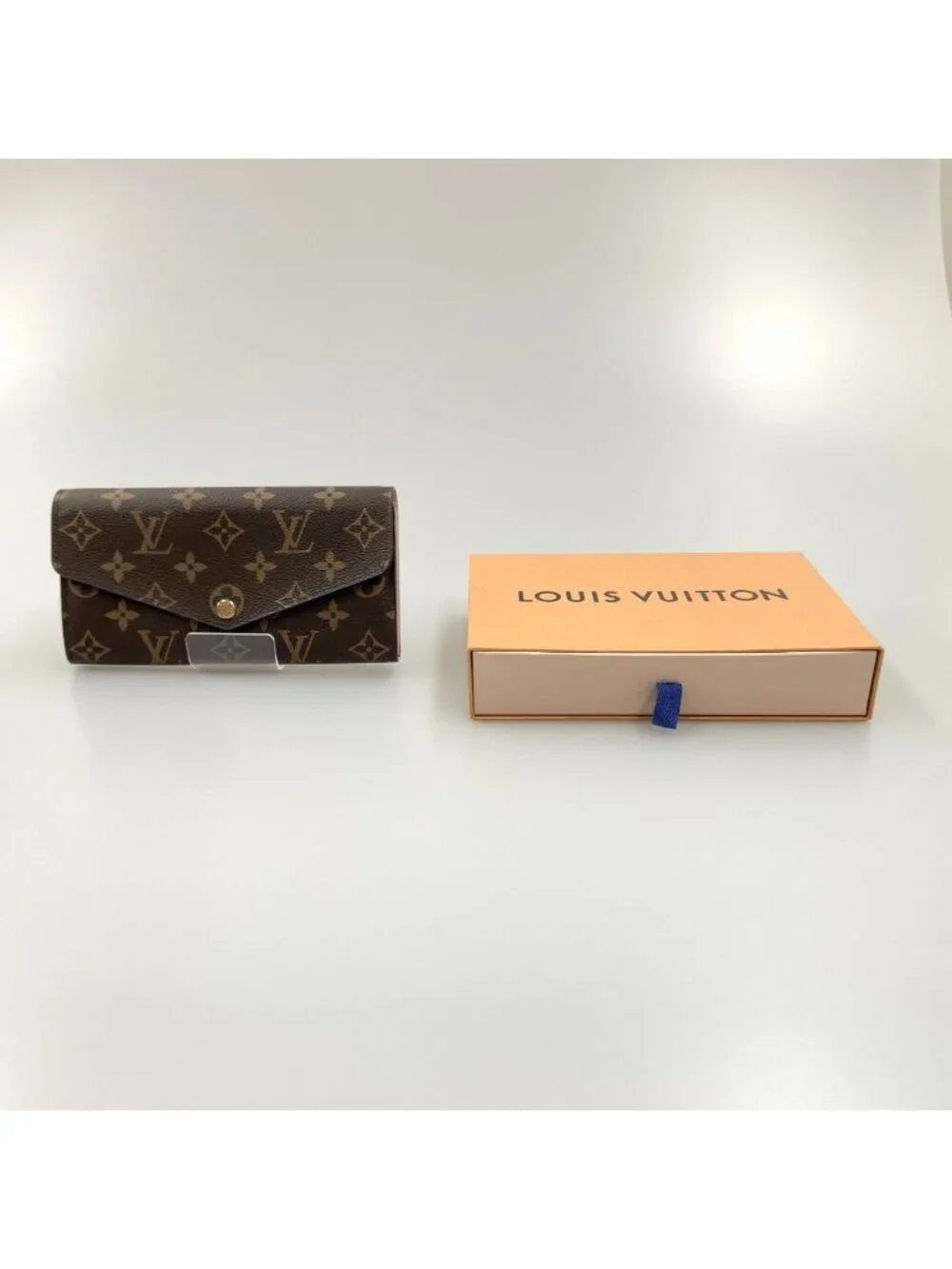 Louis Vuitton Monogram Portefeuille Sarah Bifold Wallet Brown Pink